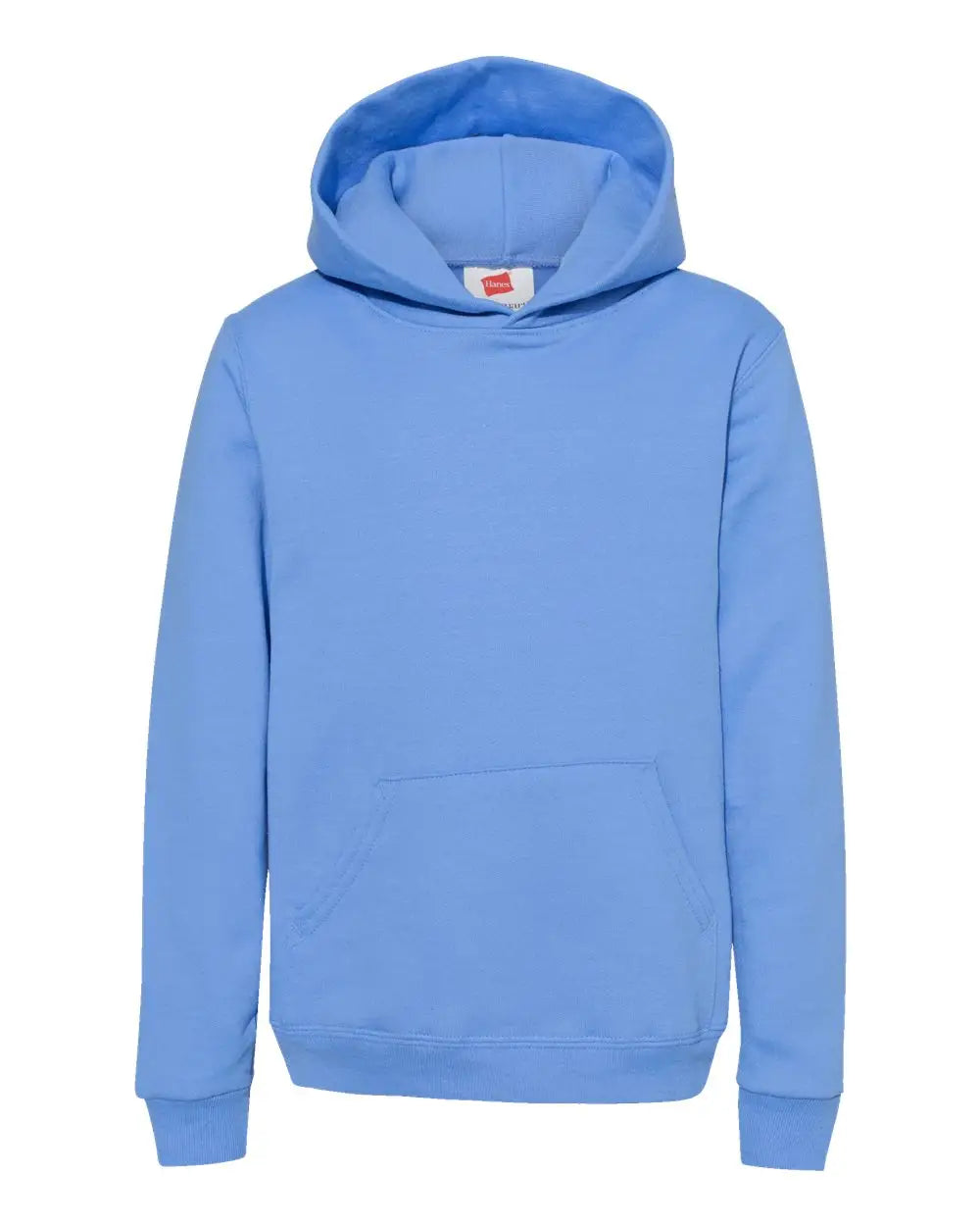 Hanes P473 Ecosmart® Youth Hooded Sweatshirt - Carolina Blue - Columbia / Xs