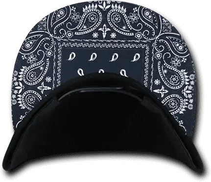 Decky 1093 Bandanna Snapback Cap - Black Navy - one Size Fits Most