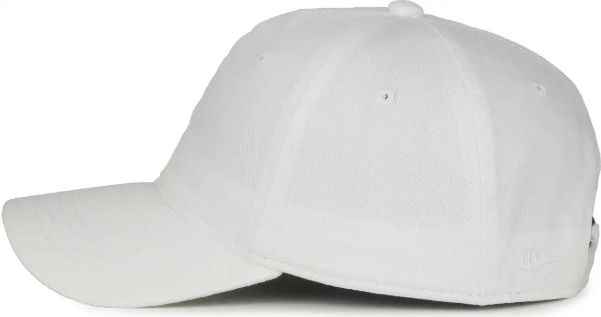 Oc Sports Gwt-111 Adjustable Strap Garment Wash Cotton Cap - White - 6 7/8’’ - 7 1/2’’