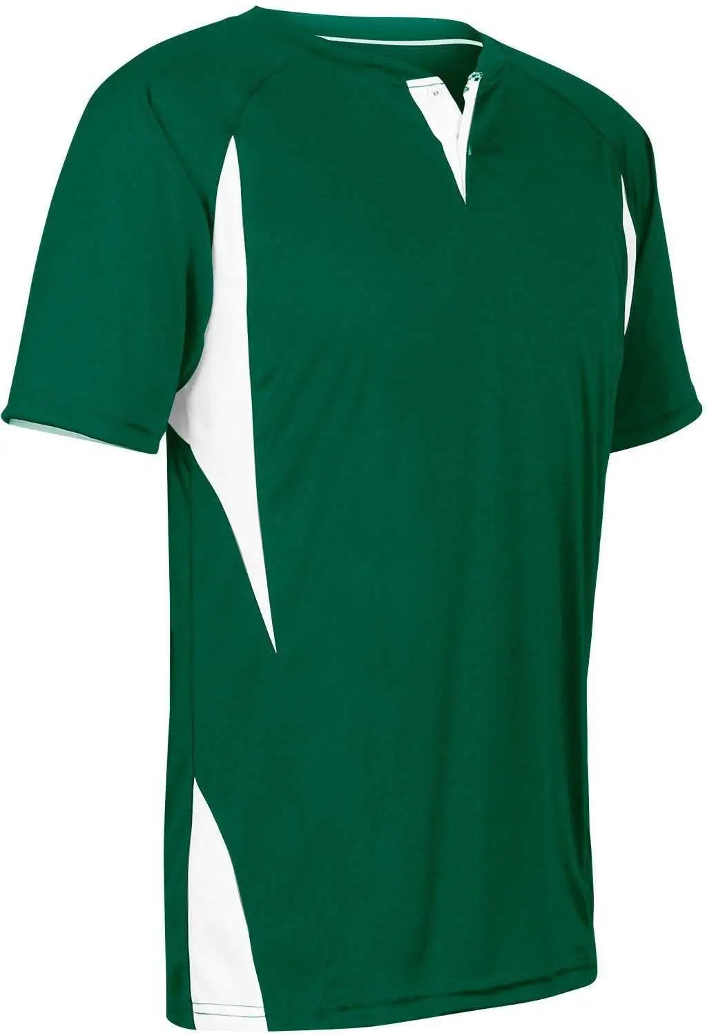 Champro Bs63 Wild Card Baseball Jersey - Forest Green White