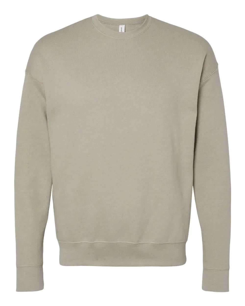 Bella + Canvas 3945 Sponge Fleece Drop Shoulder Crewneck Sweatshirt - Heather Stone - Ivory / Xs