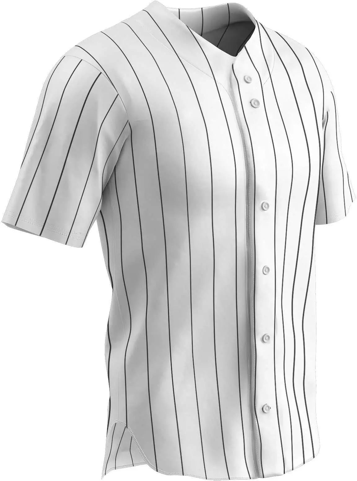 Champro Bs14-bs14y Pro-style Warp Knit Jersey - White Black