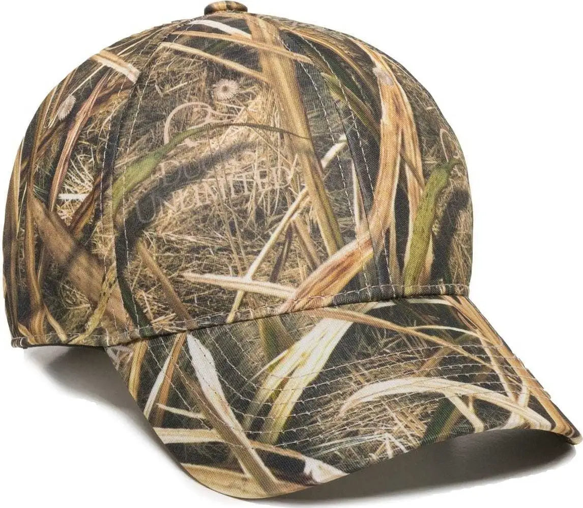 Oc Sports Pfc-100 Adjustable Cap - Mossy Oak Shadow Grass Blades Ducks Unlimited Edition - 6 7/8’’ - 7 1/2’’