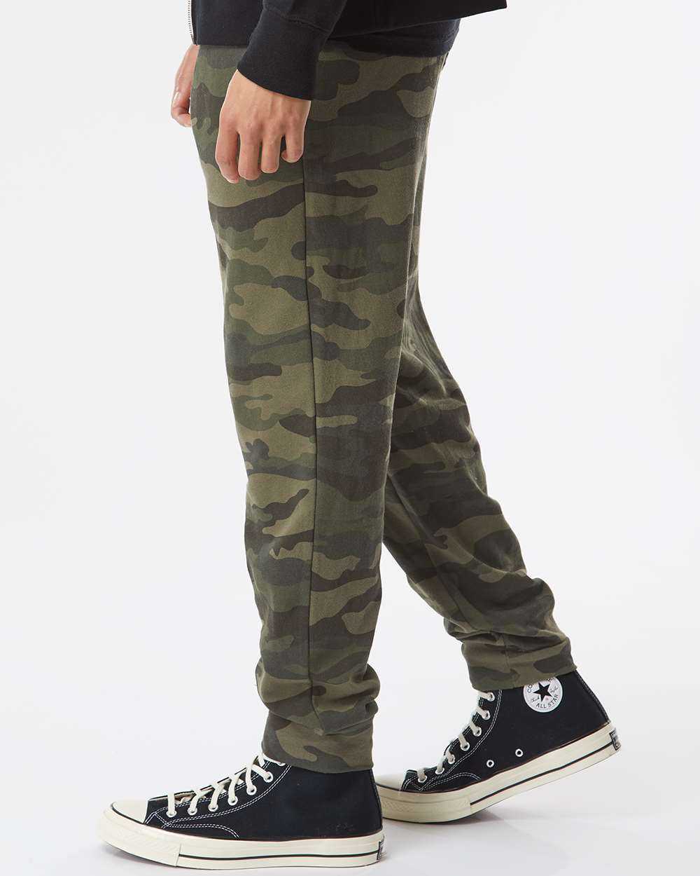 Independent Trading Co IND20PNT Midweight Fleece Pants - Forest Camo - HIT a Double - 2