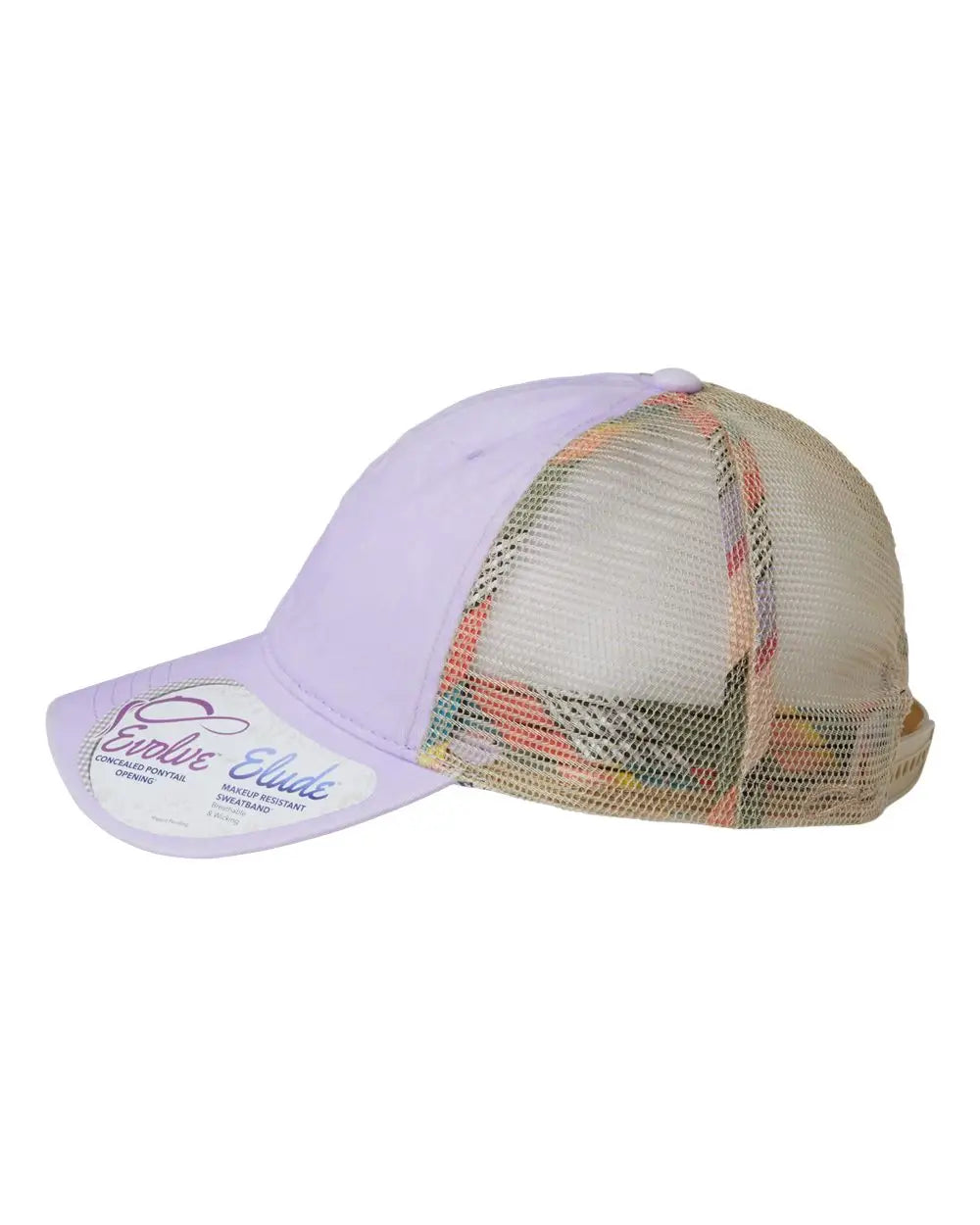 Infinity Her Tess Women’s Washed Mesh-back Cap - Lavender Stripes - Purple / one Size Fits Most