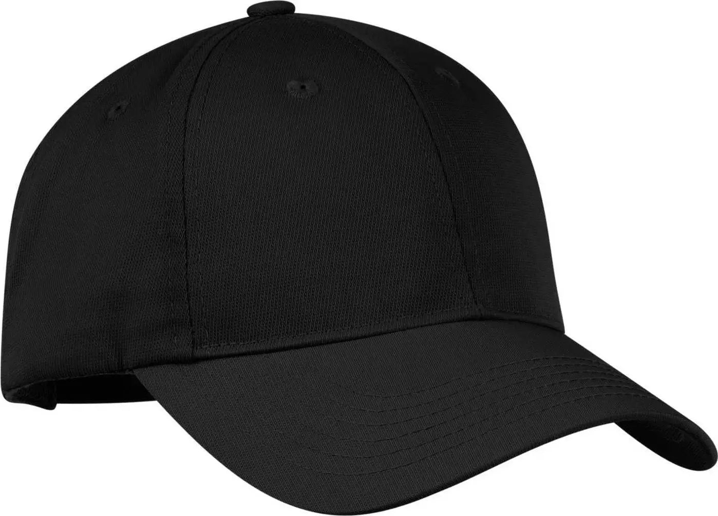 Port Authority C868 Nylon Twill Performance Cap - Black - one Size Fits Most