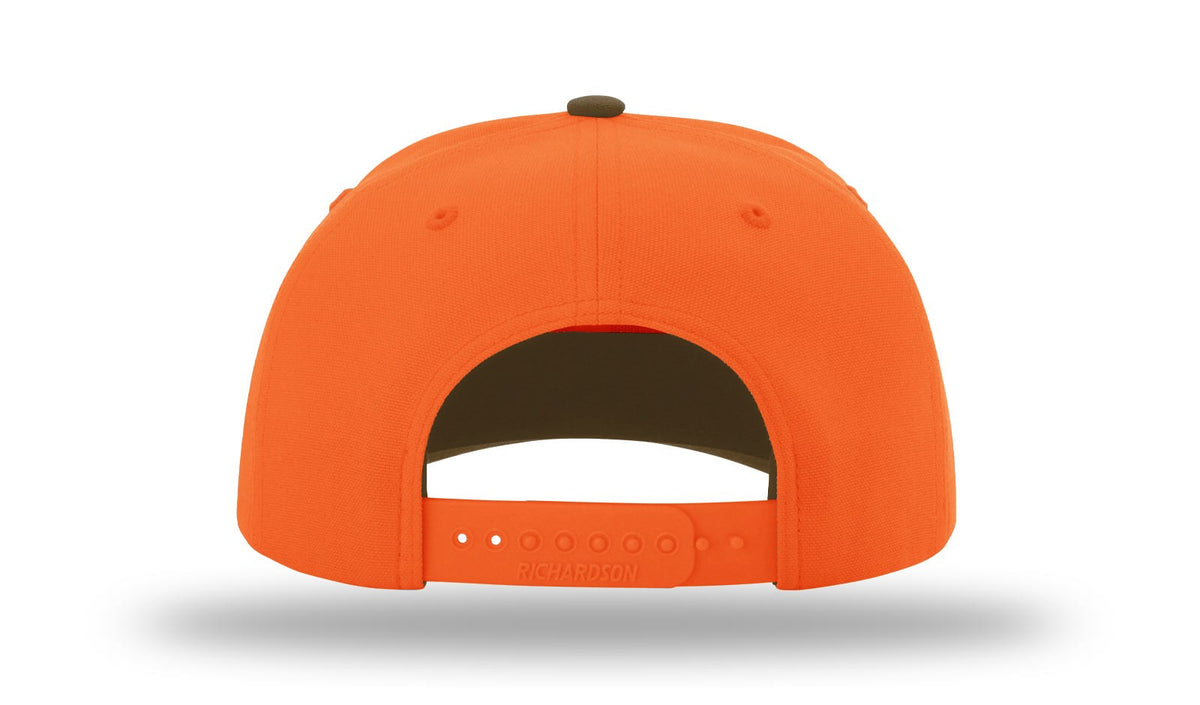 Richardson 880 6 Panel Blaze Cap - Blaze Orange Brown - back view