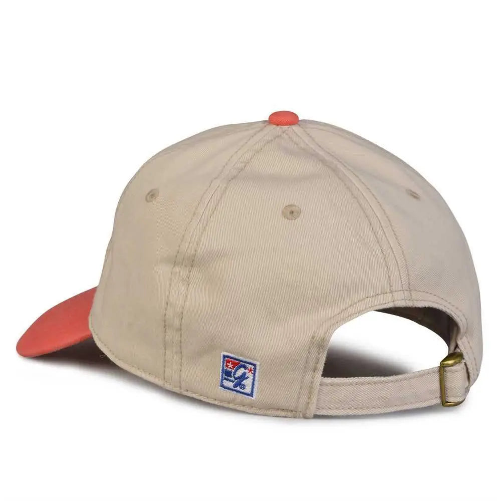 The Game Gb210 Classic Relaxed Garment Washed Twill Cap - Stone Nantuck Red - Sand / 6 7/8’’ - 7 5/8’’