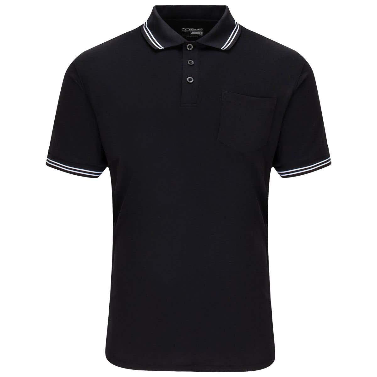 Mizuno 351129 Men's Umpire Polo - Black