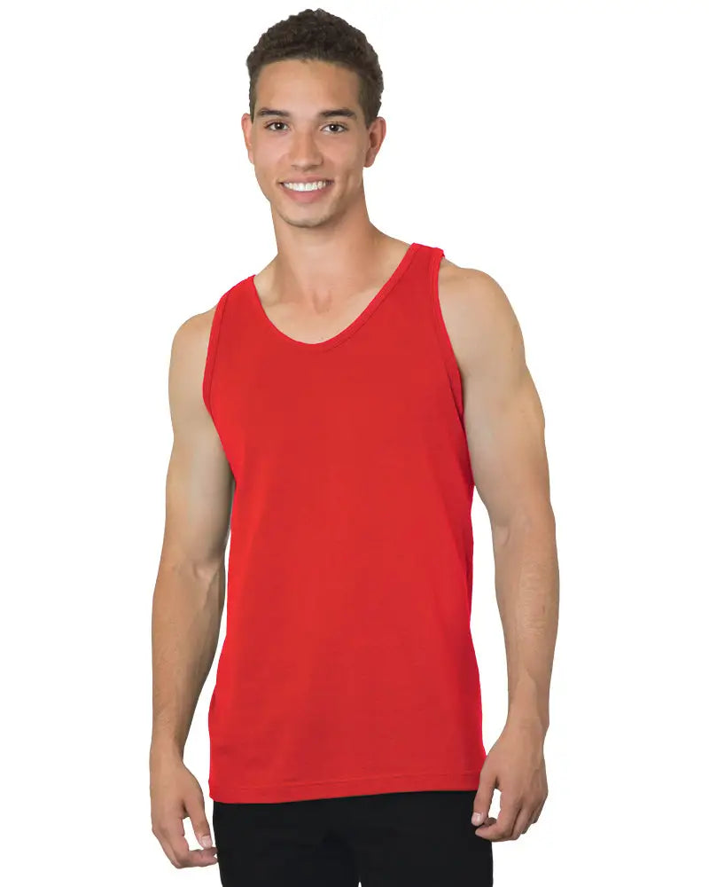 Bayside 6500b Usa-made Tank Top - 6500 - Red
