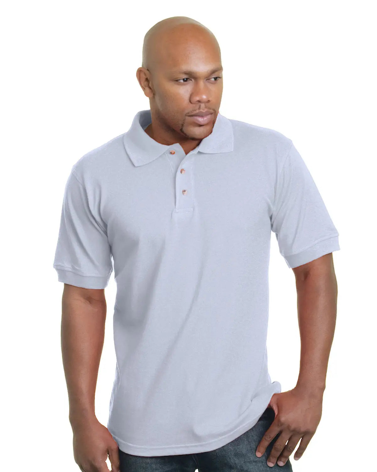 Bayside 1000 Usa-made Polo - Ash - Gray / 4xl