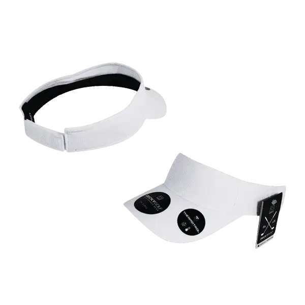 Deckygolf 8104 Screen Fabric Sun Visor - White - one Size Fits Most