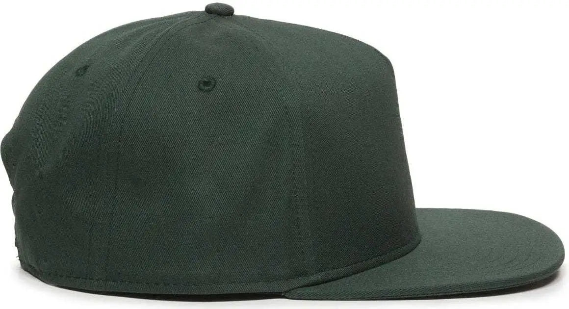 Oc Sports Redlbl102 Adjustable Flat Bill Cap - Green - 6 7/8’’ - 7 1/2’’