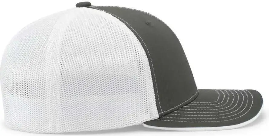 Pacific Headwear 404m Trucker Flexfit Cap - Graphite White