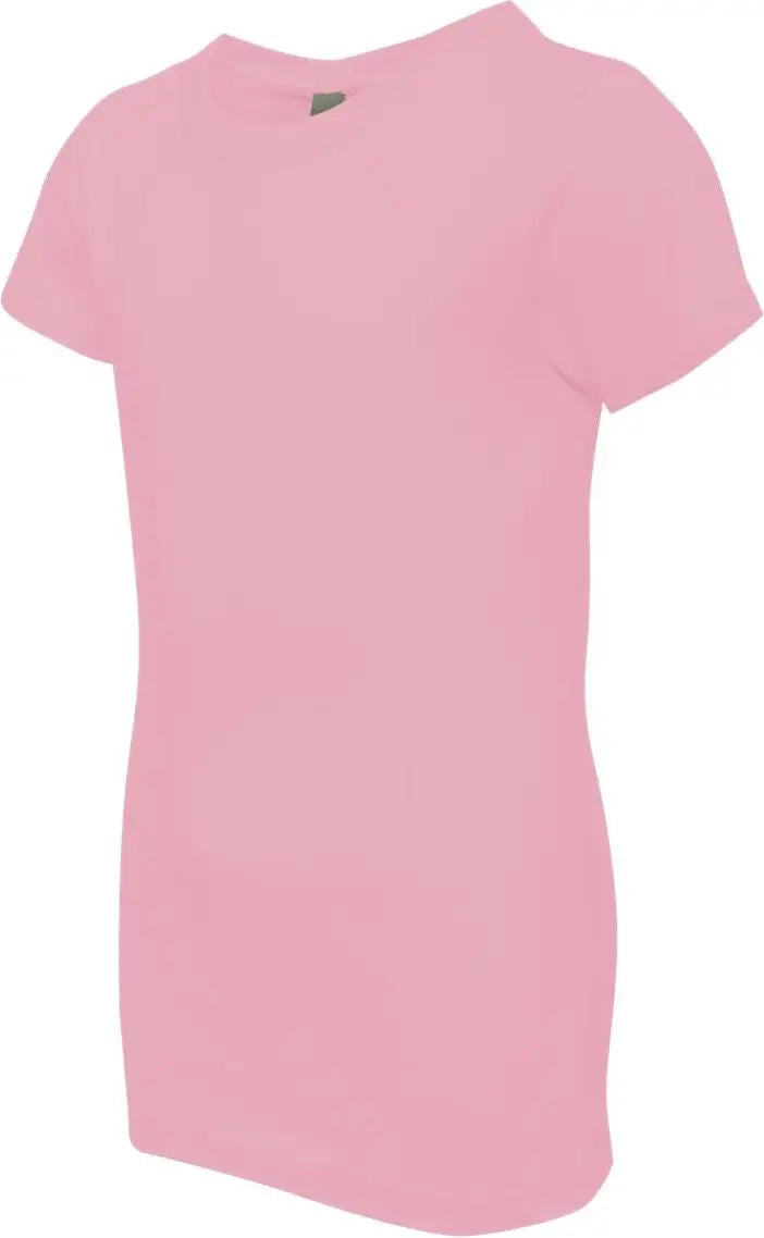 Next Level 3710 Girls’ Cotton Princess T-shirt - Light Pink - Girls Xs
