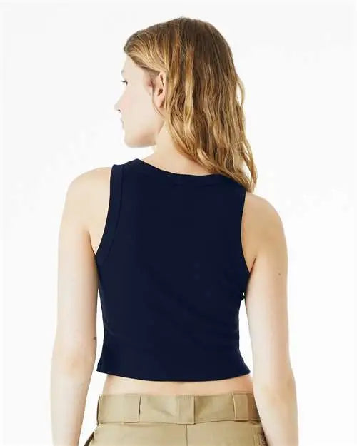 Bella + Canvas 1019 Women’s Micro Rib Racer Tank - Solid Navy Blend