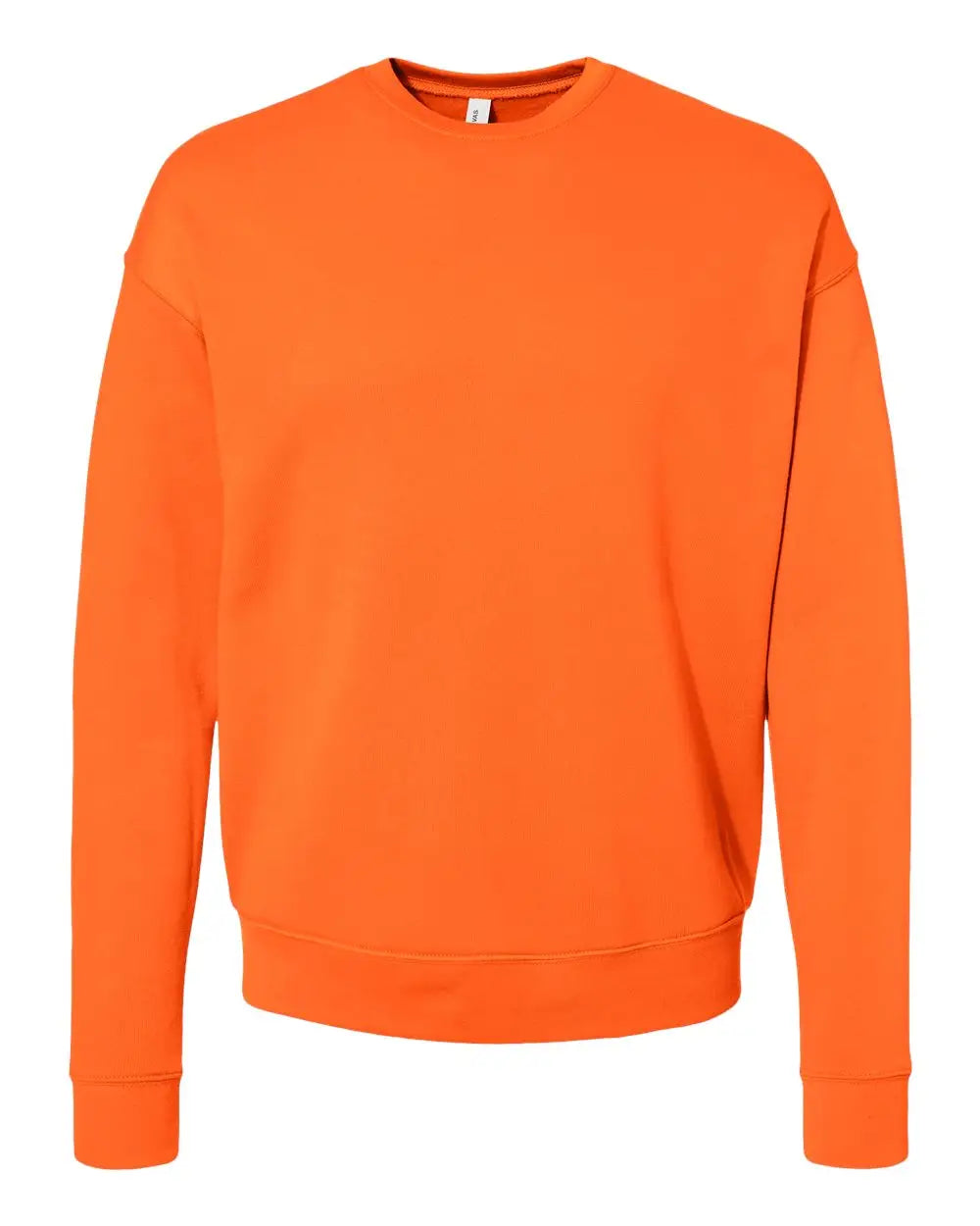 Bella + Canvas 3945 Sponge Fleece Drop Shoulder Crewneck Sweatshirt - Orange - Xs
