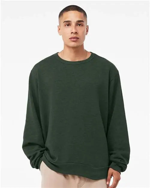 Bella + Canvas 3911 Sponge Fleece Classic Crewneck Sweatshirt - Heather Forest
