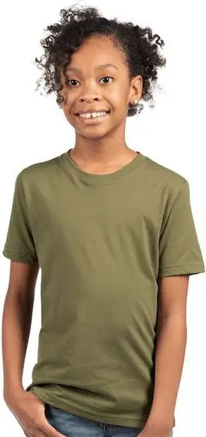 Next Level 3310 Youth Cotton T-shirt - Military Green