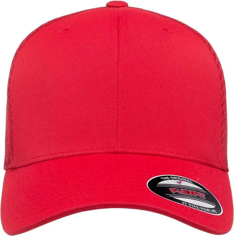 Flexfit 6533 Ultrafiber Mesh Cap - Red - S/m