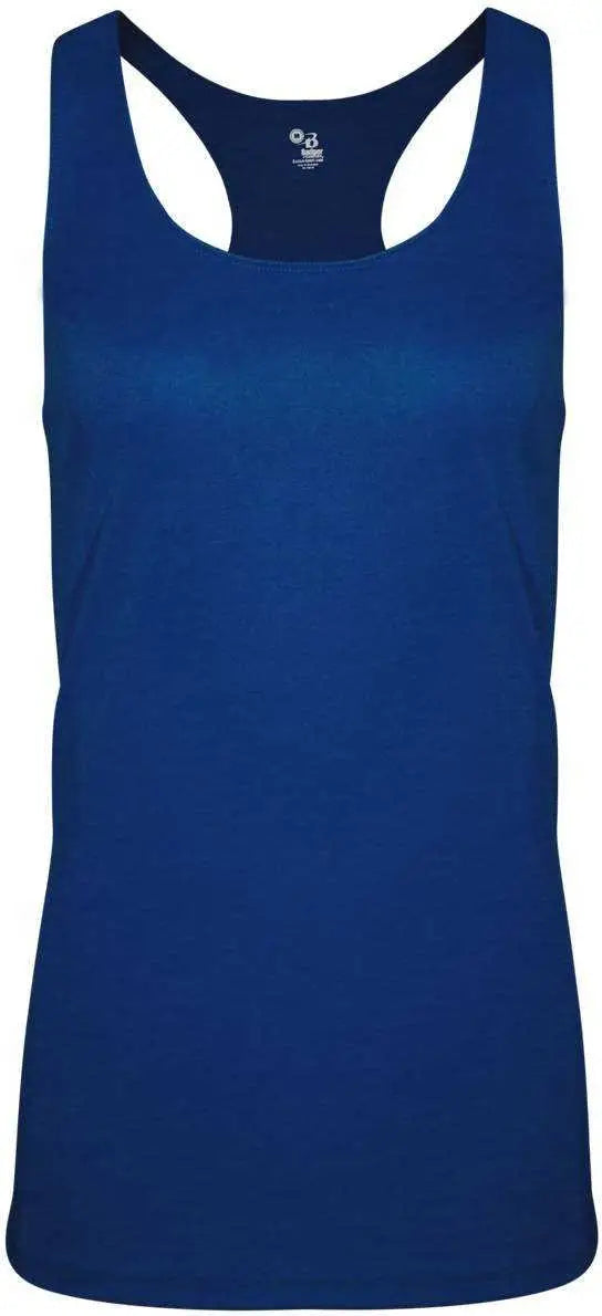 Badger Sport 4966 Tri-blend Ladies’ Racerback Tank - Royal Heather