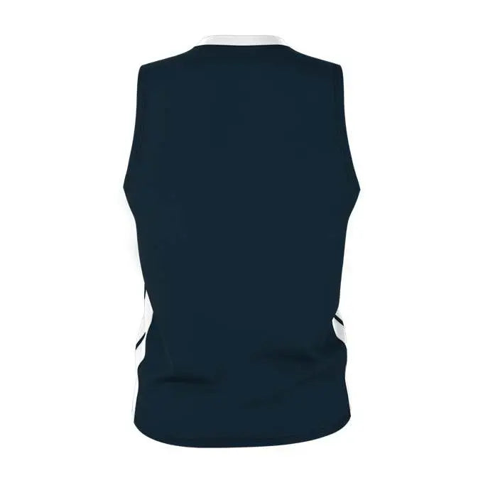 Alleson Athletic 538jy Youth Single Ply Basketball Jersey - Navy White