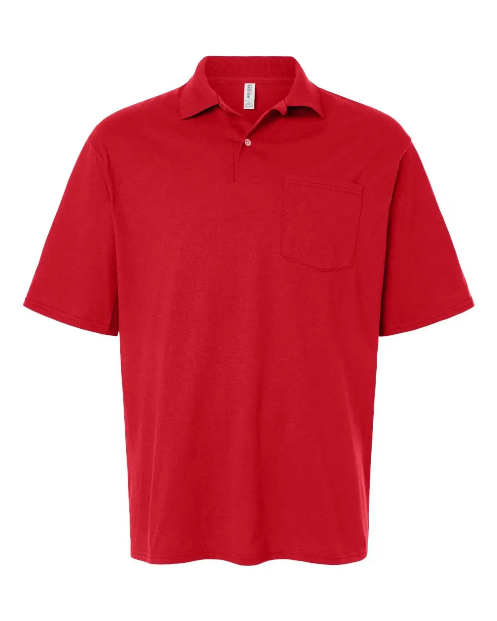 Jerzees 436mp Dri-power® Polo with Pocket - True Red - s