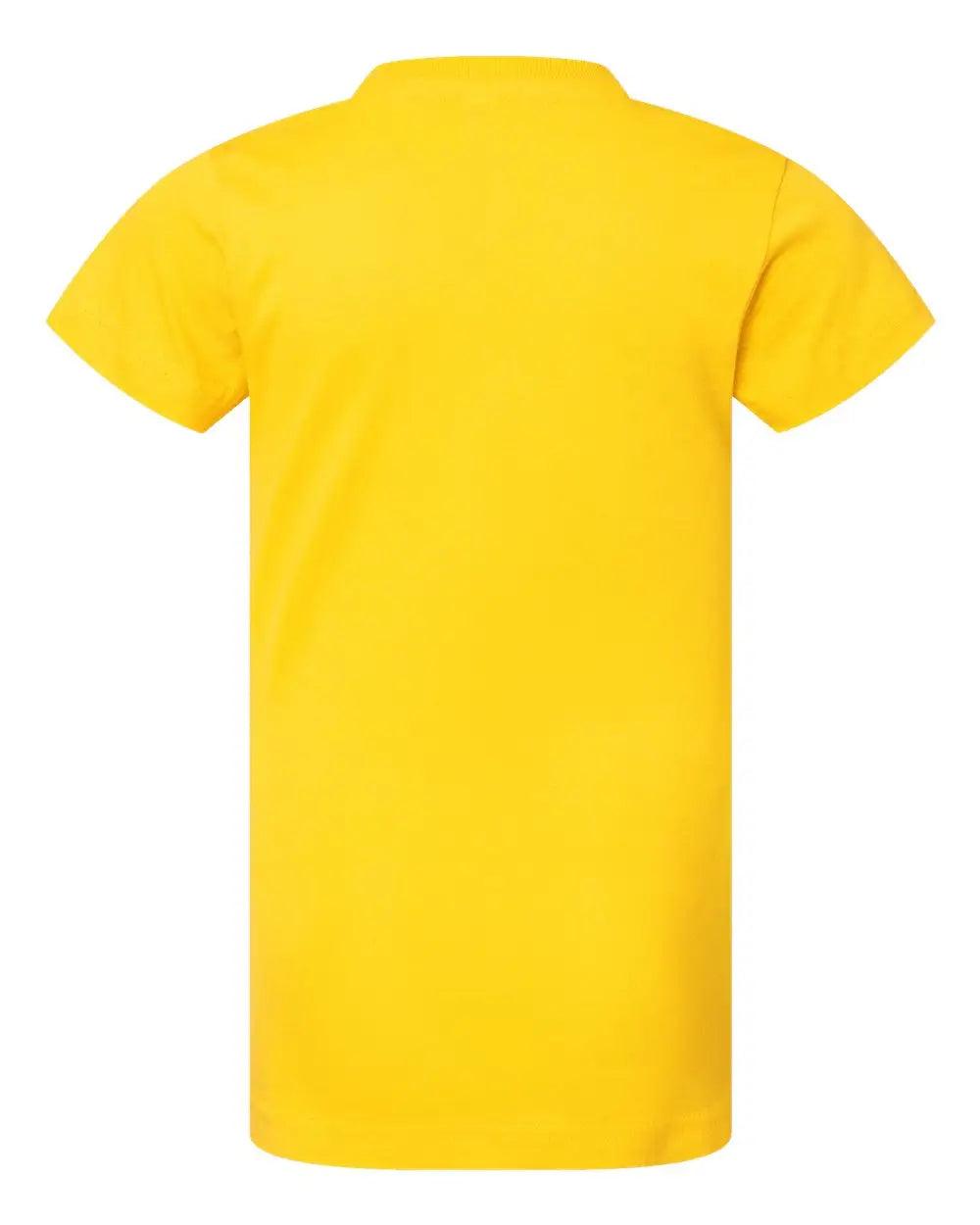 Lat 2616 Girls’ Fine Jersey Tee - Yellow - Xs