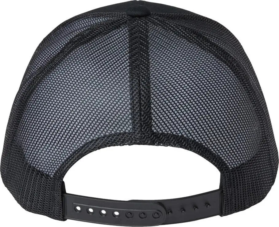 Yp Classics 6606r Sustainable Retro Trucker Cap - Black - one Size Fits Most