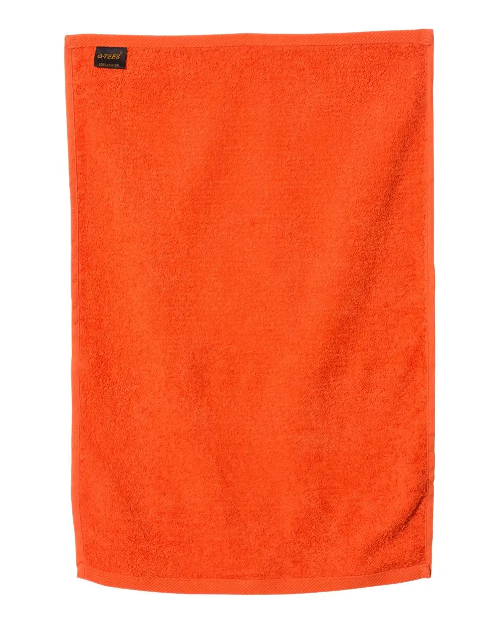 Q-tees T300 Deluxe Hemmed Hand Towel - Orange - one Size Fits Most