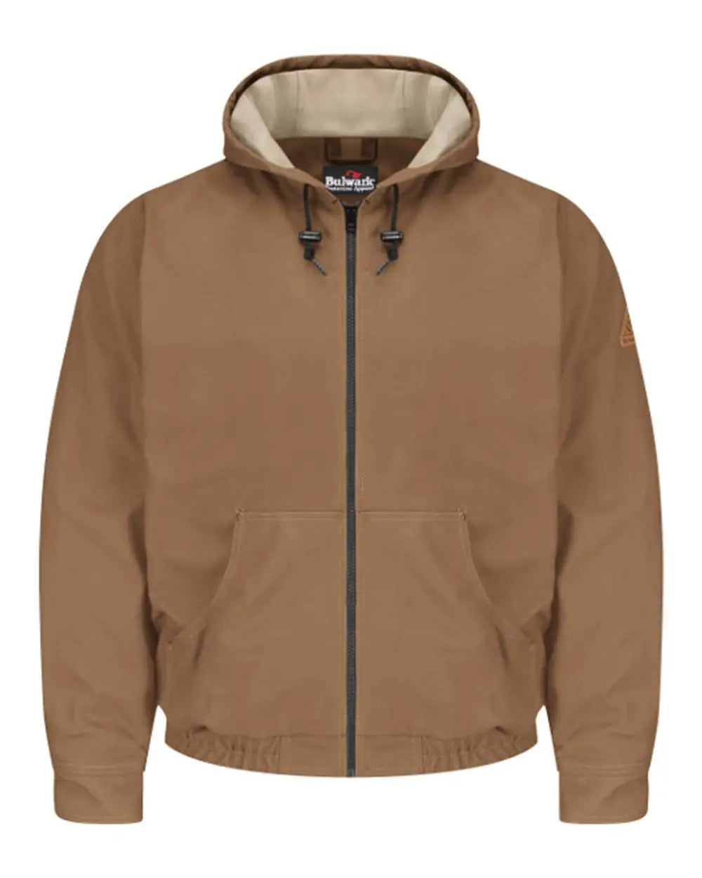Bulwark Jlh4 Hooded Jacket - Excel Fr® Comfortouch - Brown / s