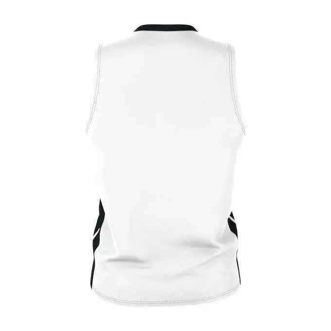 Alleson Athletic 538jy Youth Single Ply Basketball Jersey - White Black