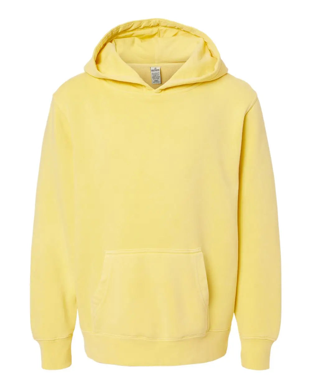 Independent Trading Co. Prm1500y Youth Midweight Pigment-dyed Hooded Sweatshirt - Pigment Yellow - Xs