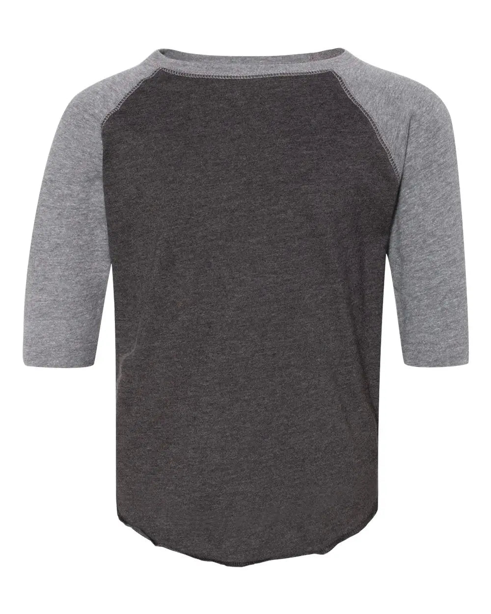 Rabbit Skins 3330 Toddler Baseball Fine Jersey Three-quarter Sleeve Tee - Vintage Smoke Granite Heather - Smoke/ / 2t
