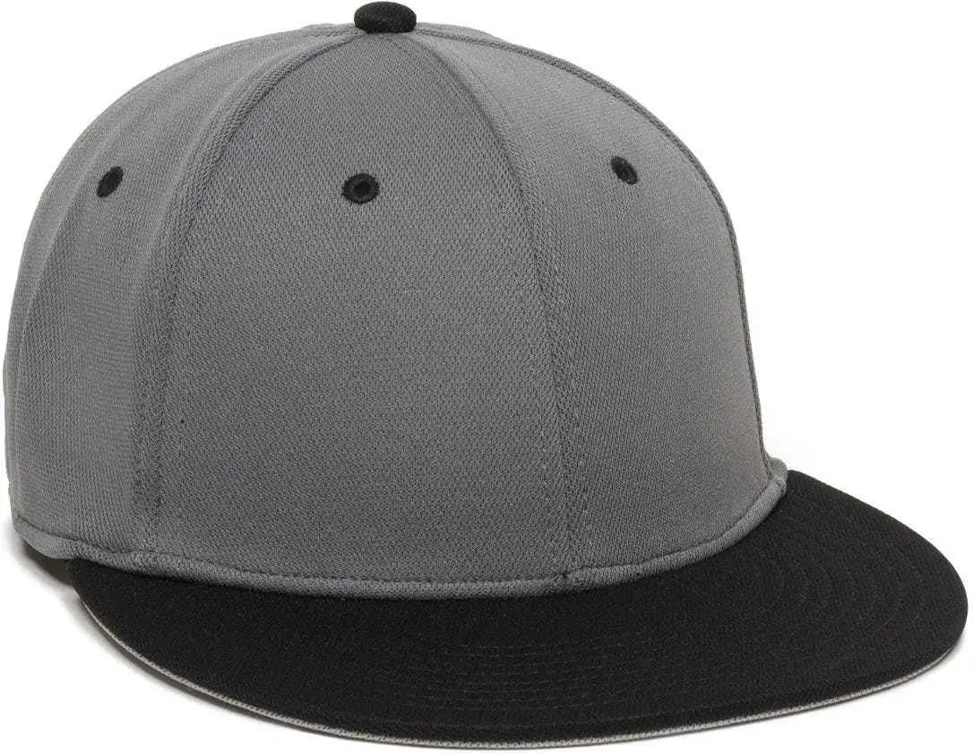 Oc Sports Tgs1930x Proflex Bamboo Charcoal Flat Visor Cap - Grap Black - Dark Gray / 6 3/8’’ - 3/4’’