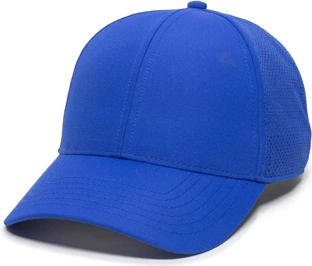 Oc Sports Oc803 Adjustable Mesh Back Solid Color Cap - Royal - 6 7/8’’ - 7 1/2’’