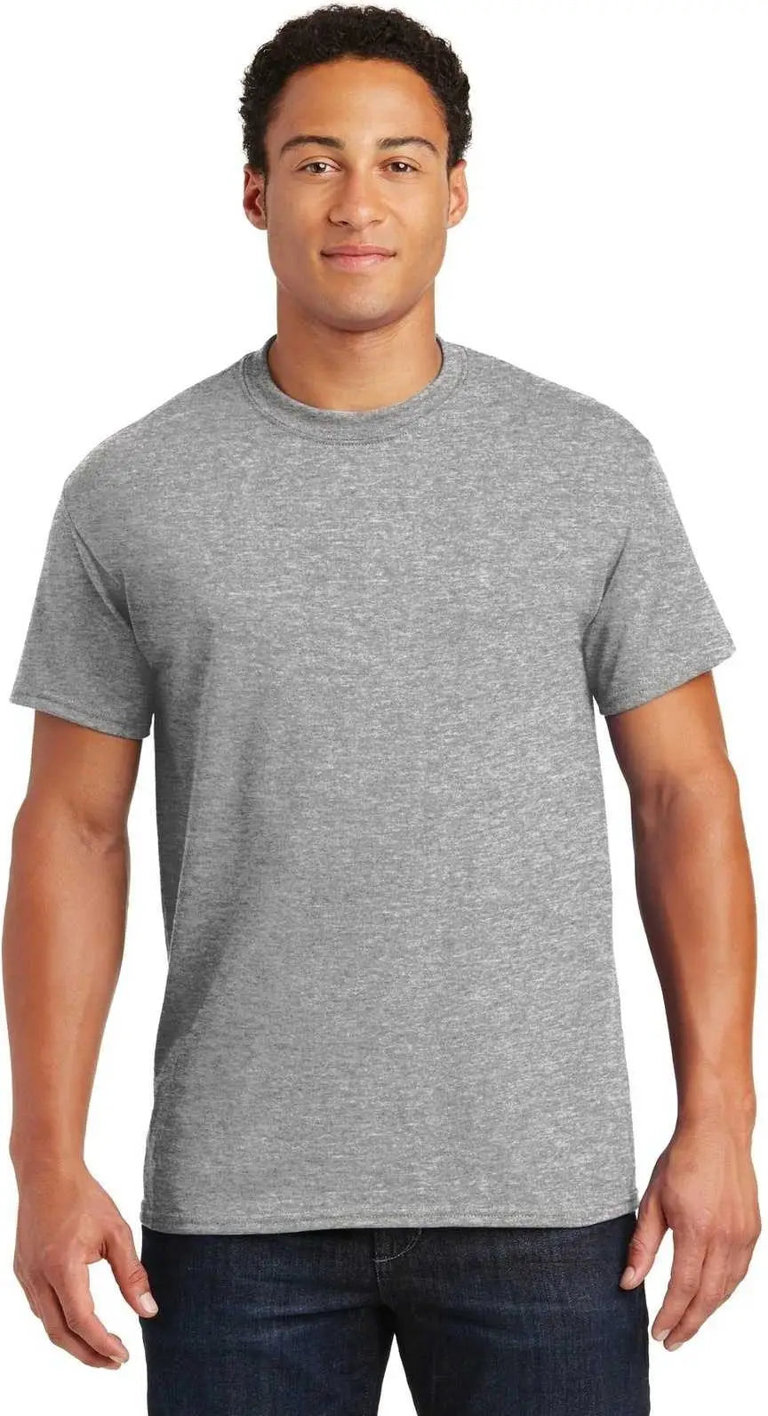 Gildan 8000 Dryblend 50 Cotton/50 Poly T-shirt - Sport Gray