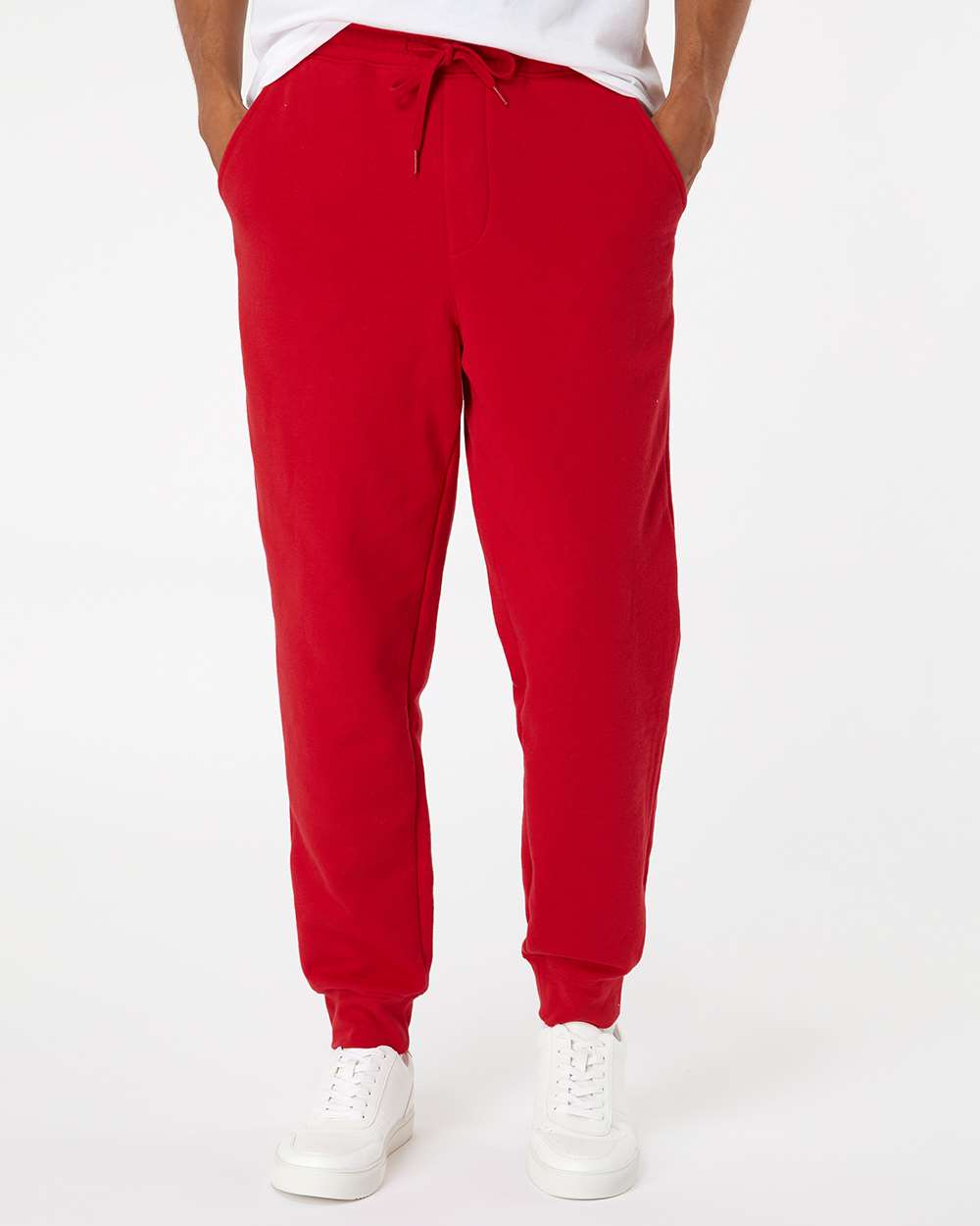 Independent Trading Co IND20PNT Midweight Fleece Pants - Red - HIT a Double - 1