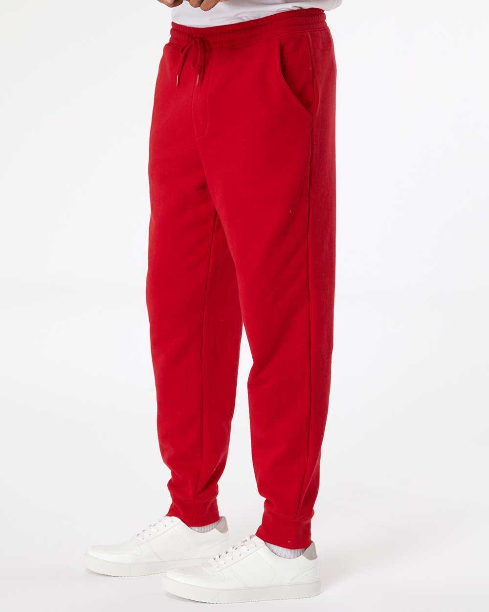 Independent Trading Co IND20PNT Midweight Fleece Pants - Red - HIT a Double - 2