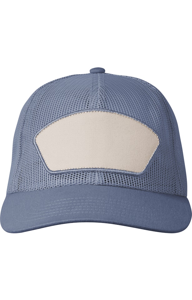 Big Accessories BA682 Homestead Mesh Trucker Cap - Slate Blue  Slate Blue
