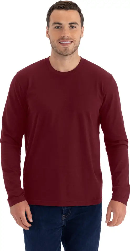 Next Level 3601 Cotton Long Sleeve T-shirt - Maroon