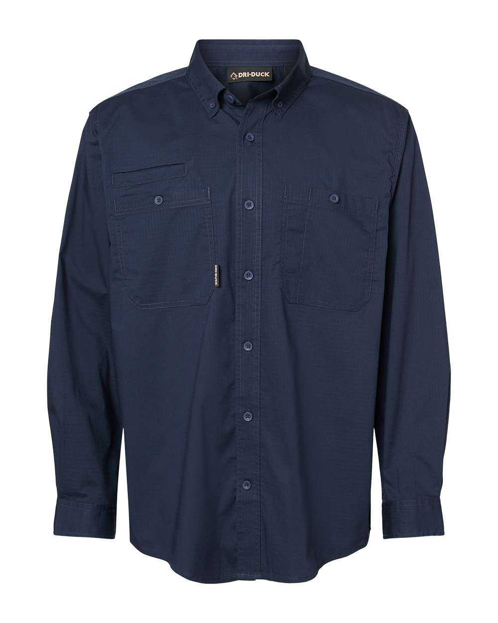 Dri Duck 4450T Craftsman Woven Shirt - Deep Blue - HIT a Double - 4