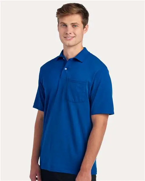 Jerzees 436mp Dri-power® Polo with Pocket - Royal