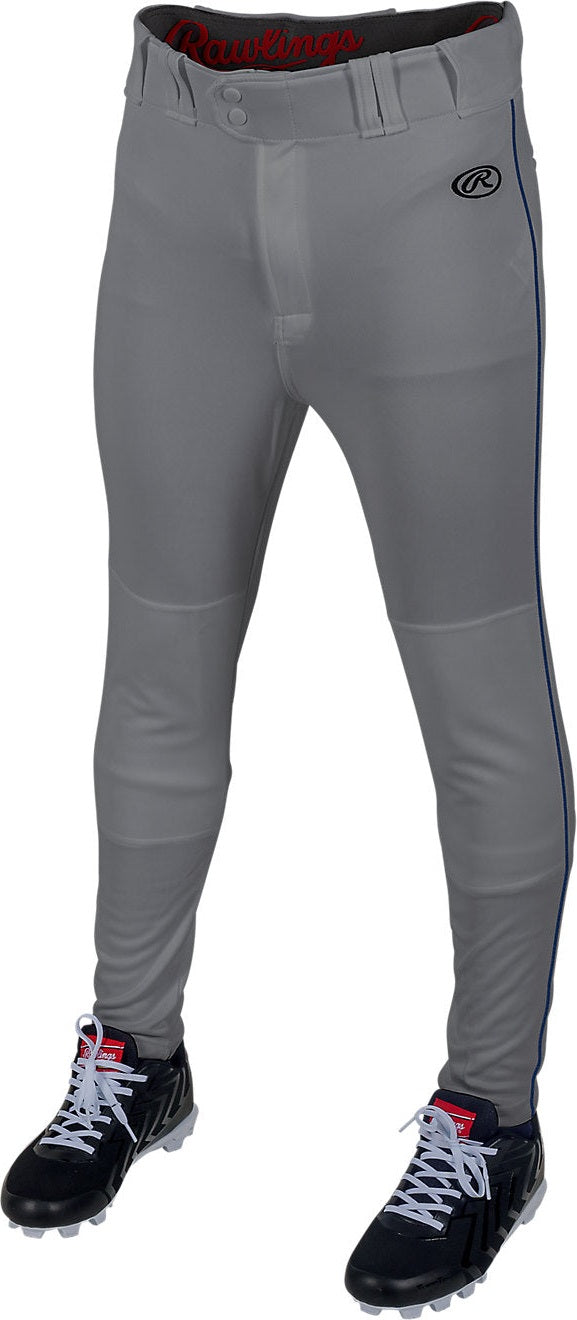 Rawlings Youth Launch Piped Pro Taper Fit Pan - Gray Navy - HIT a Doulbe - 1