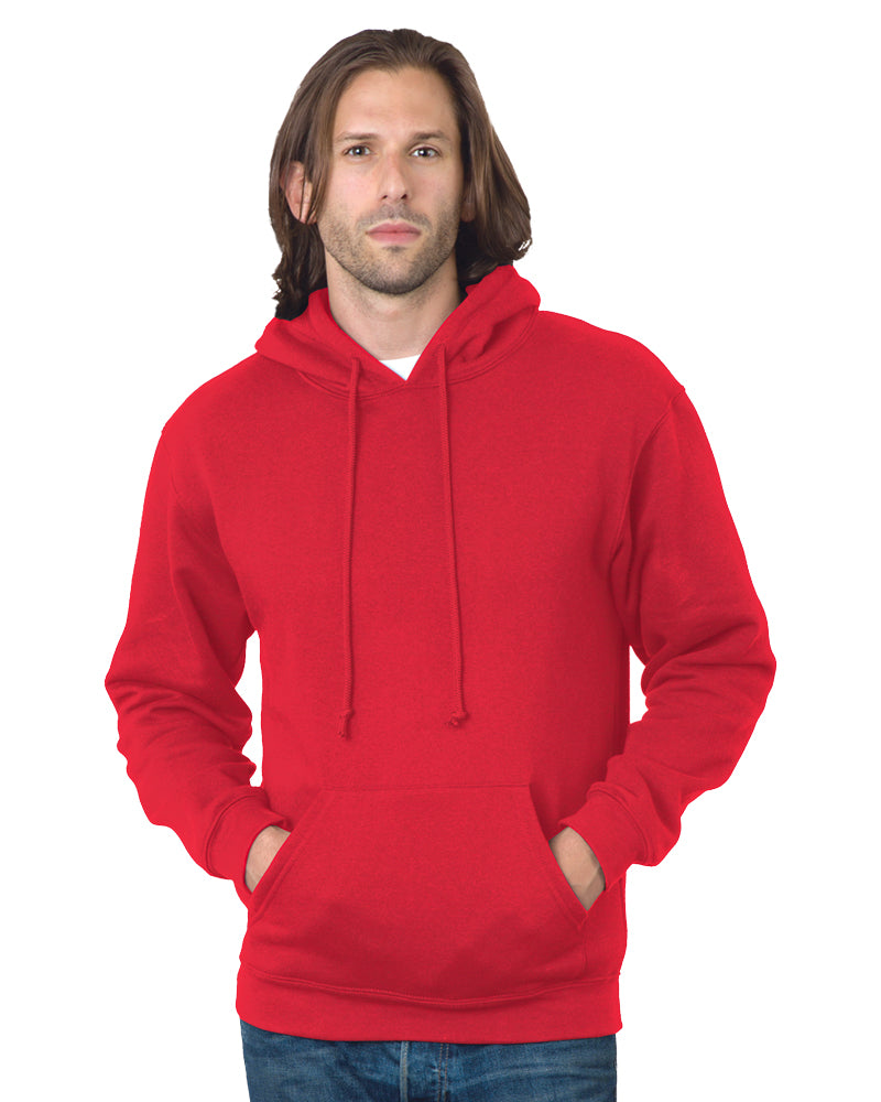 Bayside 960 USA-Made Hooded Sweatshirt - Red