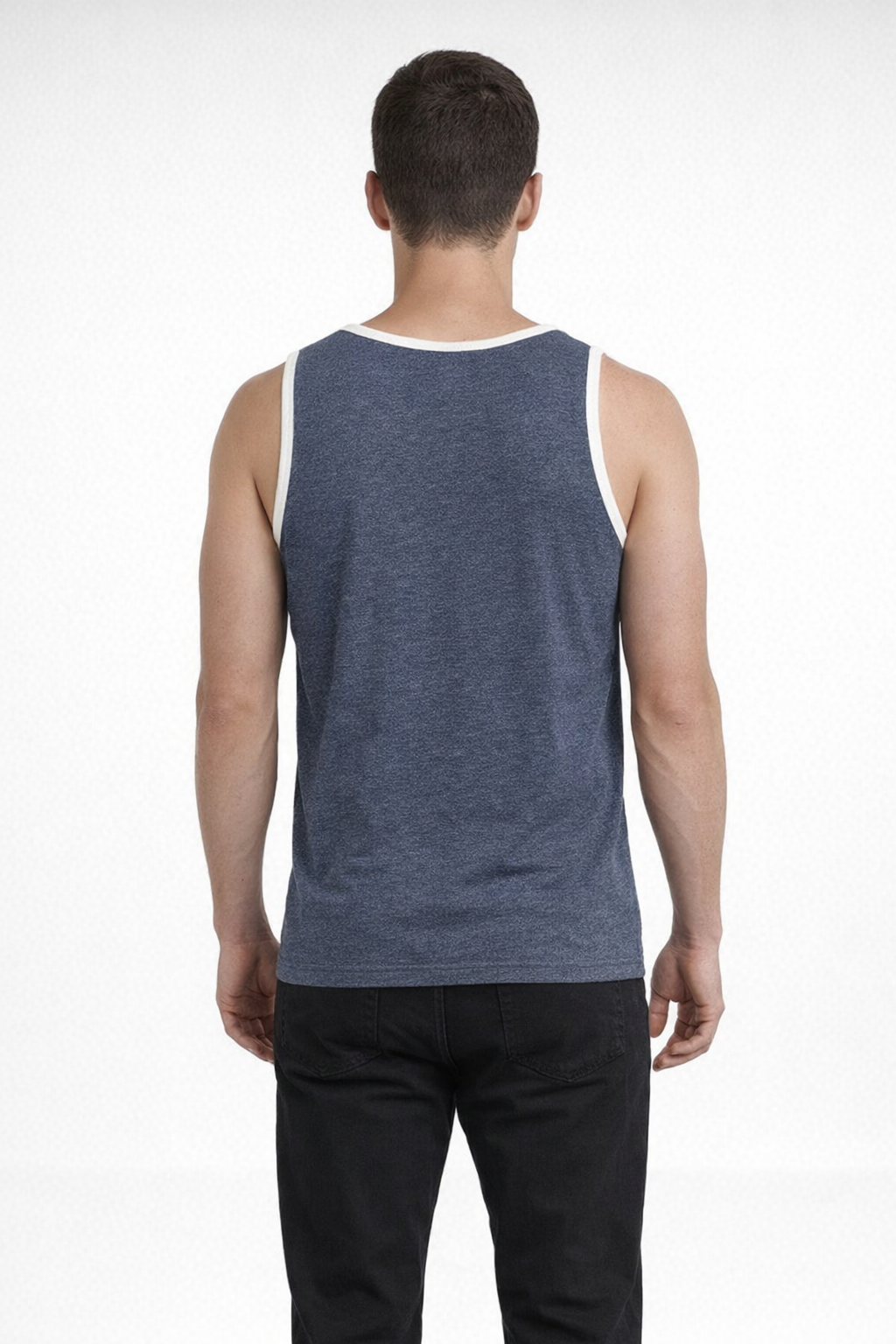 Navy Heather RINGER TANK
