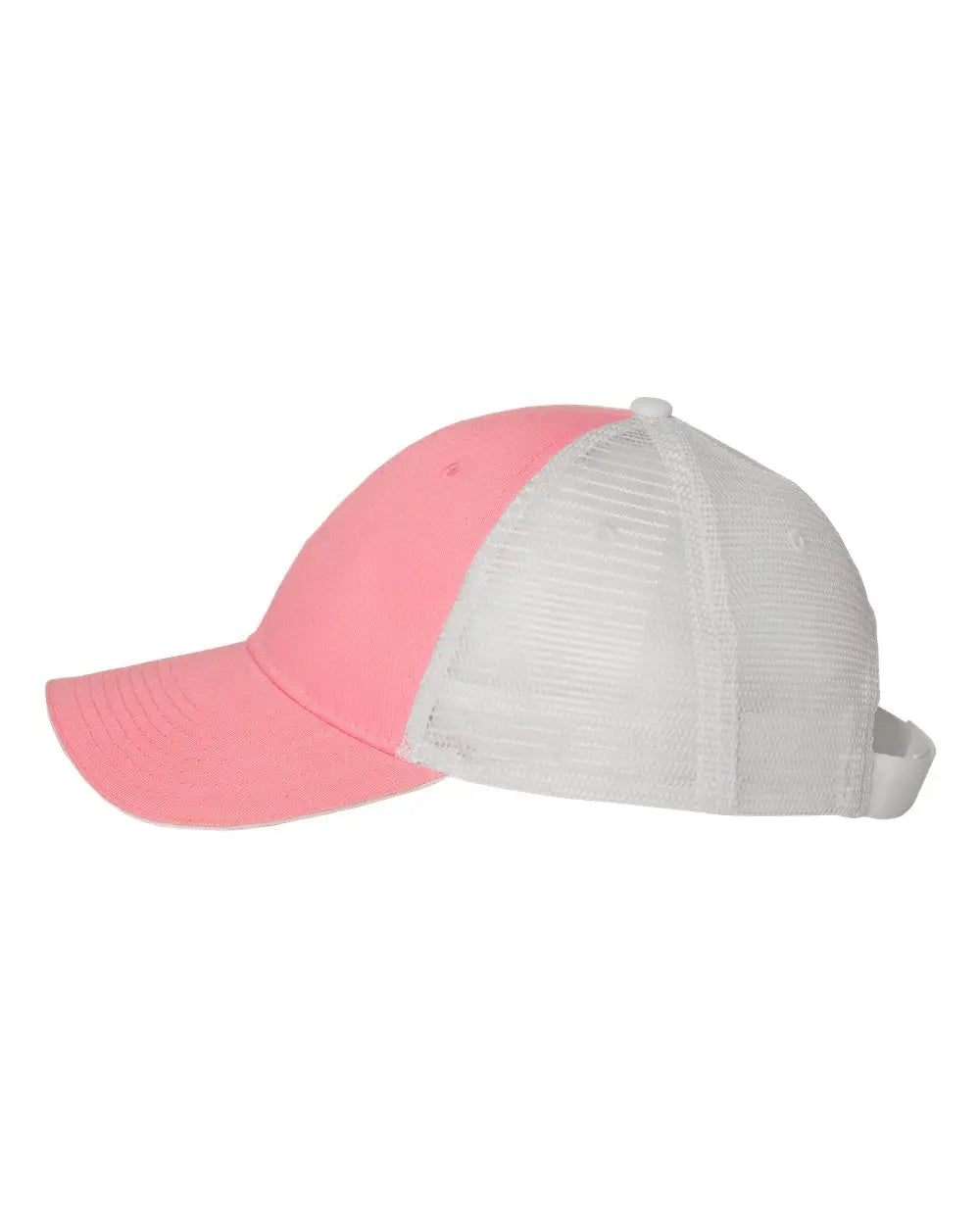 Valucap S102 Sandwich Trucker Cap - Pink White - one Size Fits Most