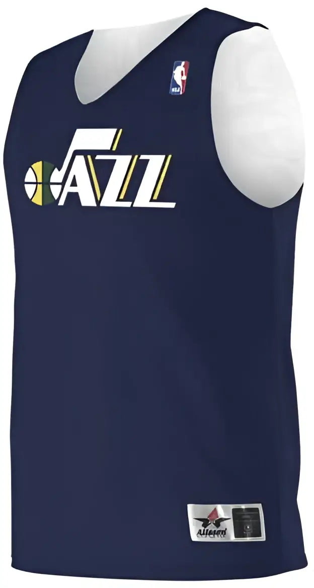 Alleson Athletic A115la Adult Nba Logo’d Reversible Jersey - Utah Jazz