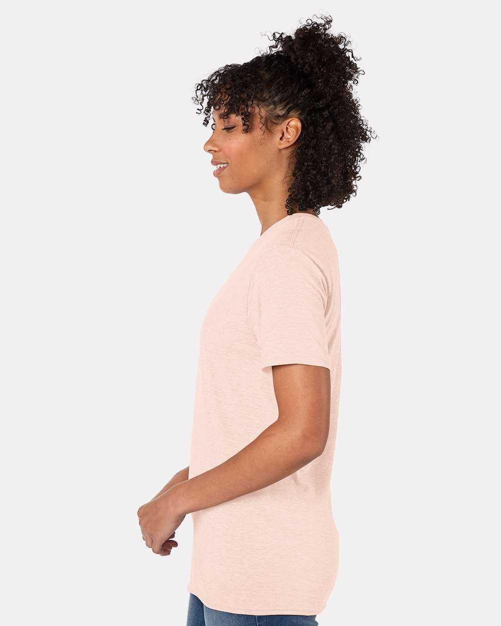 Hanes 4980 Perfect-T Short Sleeve T-Shirt - Body Blush Heather - HIT a Double - 2