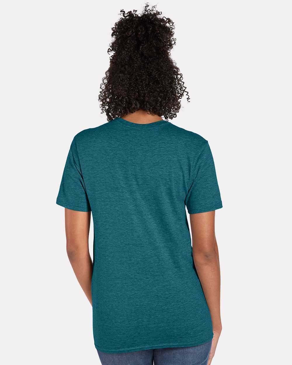 Hanes 4980 Perfect-T Short Sleeve T-Shirt - Jade Pine Heather - HIT a Double - 3